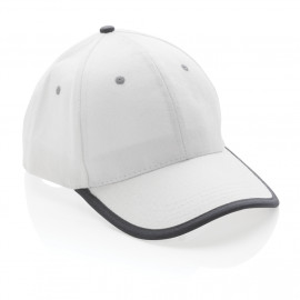 Impact AWARE™ Brushed rcotton 6 panel contrast cap 280gr