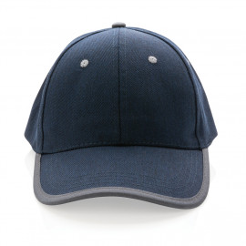 Impact AWARE™ Brushed rcotton 6 panel contrast cap 280gr