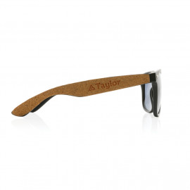 GRS recycled PC plastic sunglasses with cork