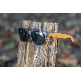 GRS recycled PC plastic sunglasses with cork
