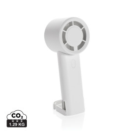 Twist RCS recycled plastic re-chargeable portable fan