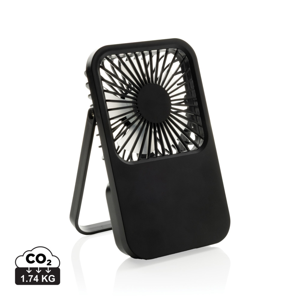 Aervina RCS recycled plastic re-chargeable desk fan