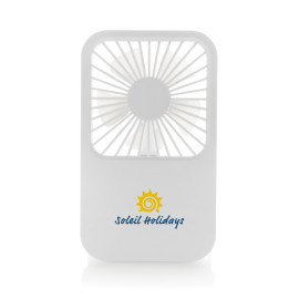 Aervina RCS recycled plastic re-chargeable desk fan