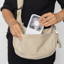 Aervina RCS recycled plastic re-chargeable desk fan