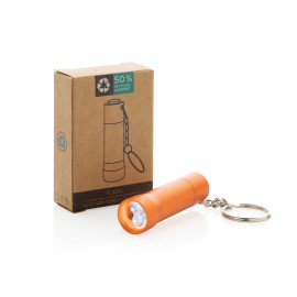 Flash RCS recycled aluminium keychain torch