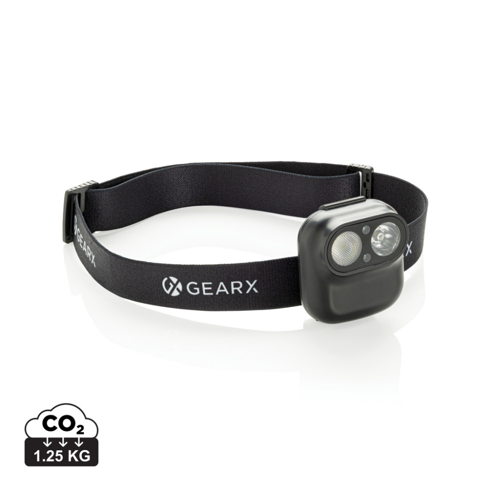 Gear X RCS rPlastic head torch with motion sensor