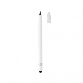 Aluminum inkless pen with eraser