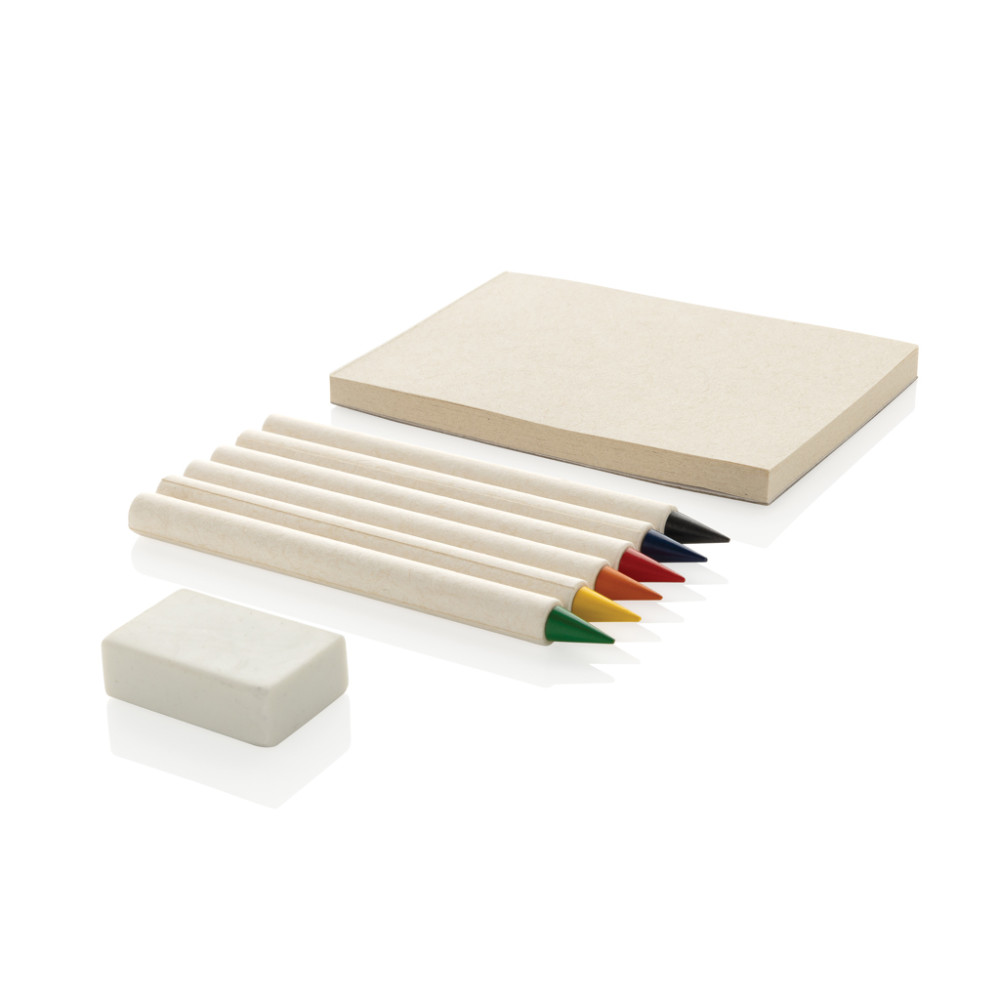 Micki GRS infinity 6pc colouring pencil set with notepad