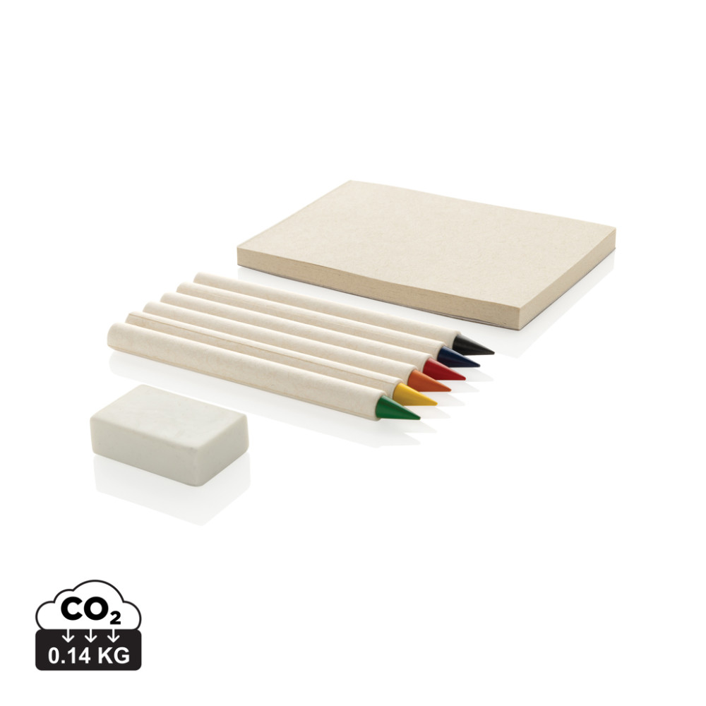 Micki GRS infinity 6pc colouring pencil set with notepad Micki GRS infinity 6pc colouring pencil set with notepad