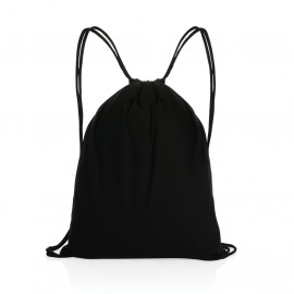 Impact AWARE™ Recycled cotton drawstring backpack 145g
