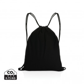 Impact AWARE™ Recycled cotton drawstring backpack 145g