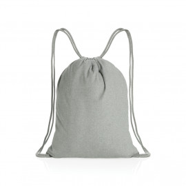 Impact AWARE™ Recycled cotton drawstring backpack 145g