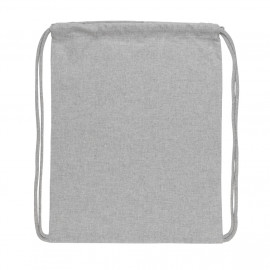 Impact AWARE™ Recycled cotton drawstring backpack 145g