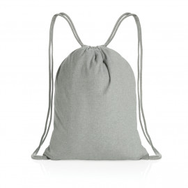 Impact AWARE™ Recycled cotton drawstring backpack 145g