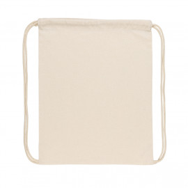 Impact AWARE™ Recycled cotton drawstring backpack 145g