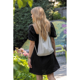 Impact AWARE™ Recycled cotton drawstring backpack 145g