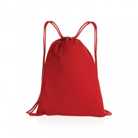 Impact AWARE™ Recycled cotton drawstring backpack 145g