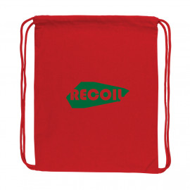 Impact AWARE™ Recycled cotton drawstring backpack 145g