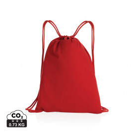 Impact AWARE™ Recycled cotton drawstring backpack 145g