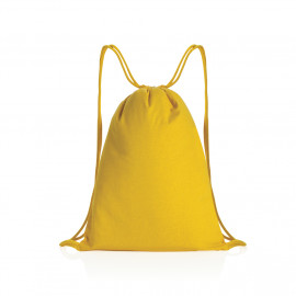 Impact AWARE™ Recycled cotton drawstring backpack 145g