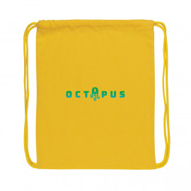 Impact AWARE™ Recycled cotton drawstring backpack 145g