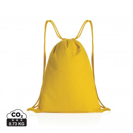 Impact AWARE™ Recycled cotton drawstring backpack 145g