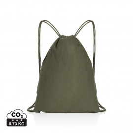 Impact AWARE™ Recycled cotton drawstring backpack 145g