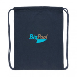 Impact AWARE™ Recycled cotton drawstring backpack 145g