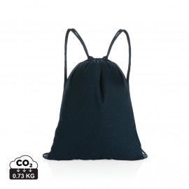 Impact AWARE™ Recycled cotton drawstring backpack 145g