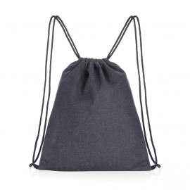 Impact AWARE™ recycled denim drawstring backpack