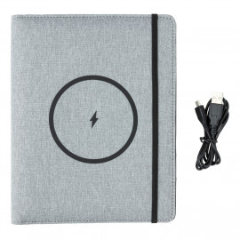 Корица за тефтер с безжично зареждане "Power" 5W - 5000mAh