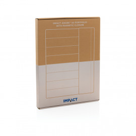 Impact Aware™ A4 portfolio with magnetic closure