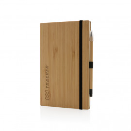 Bamboo notebook and infinity pencil set