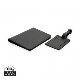 Swiss Peak GRS recycled PU travel gift set