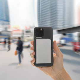 Standard aluminium RFID magnetic phone cardholder