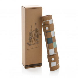 Britton cork foldable backgammon and checkers game set