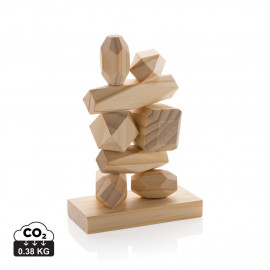 Ukiyo Crios wooden balancing rocks in pouch