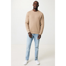 Iqoniq Denali recycled cotton crew neck undyed