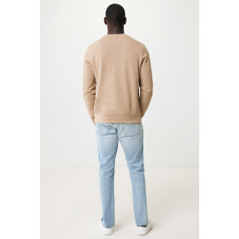 Iqoniq Denali recycled cotton crew neck undyed
