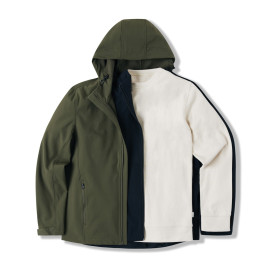 Iqoniq Denali recycled cotton crew neck undyed