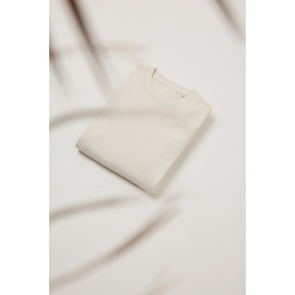 Iqoniq Denali recycled cotton crew neck undyed
