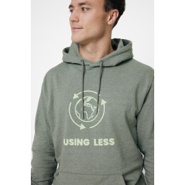 Iqoniq Torres recycled cotton hoodie undyed