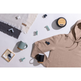 Iqoniq Torres recycled cotton hoodie undyed