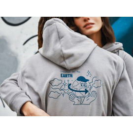 Iqoniq Trivor recycled polyester microfleece hoodie