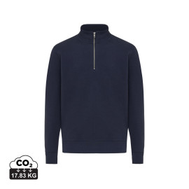 IQONIQ Elgon recycled cotton quarter zip sweater