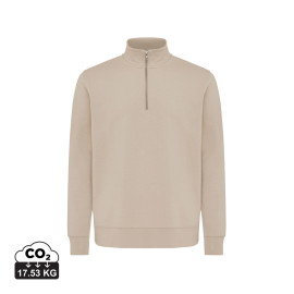 IQONIQ Elgon recycled cotton quarter zip sweater