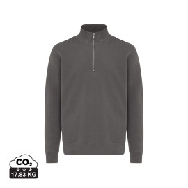 IQONIQ Elgon recycled cotton quarter zip sweater