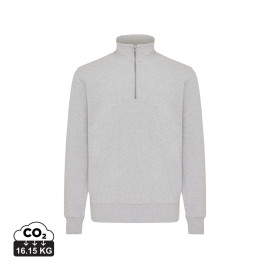 IQONIQ Elgon recycled cotton quarter zip sweater