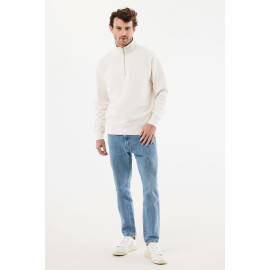 IQONIQ Elgon recycled cotton quarter zip sweater IQONIQ Elgon recycled cotton quarter zip sweater