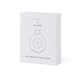 VINGA Baltimore RCS 2-in-1 Wireless 15W Travel Charger